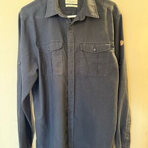 Fjallraven Men's Ovik LS Travel Shirt Navy - Large